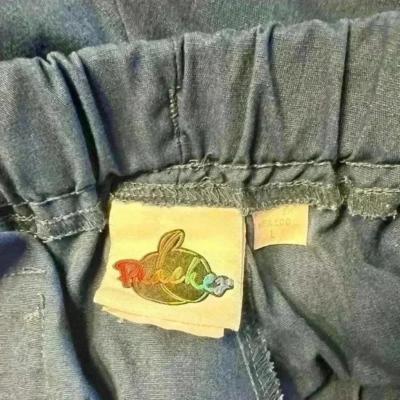 Peaches Uniforms blue scrub pants bottoms - Picture 3 of 3